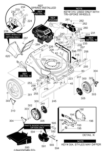 Part Location Diagram of 1101007-898 Briggs and Stratton SP ASM FRAME FD NE